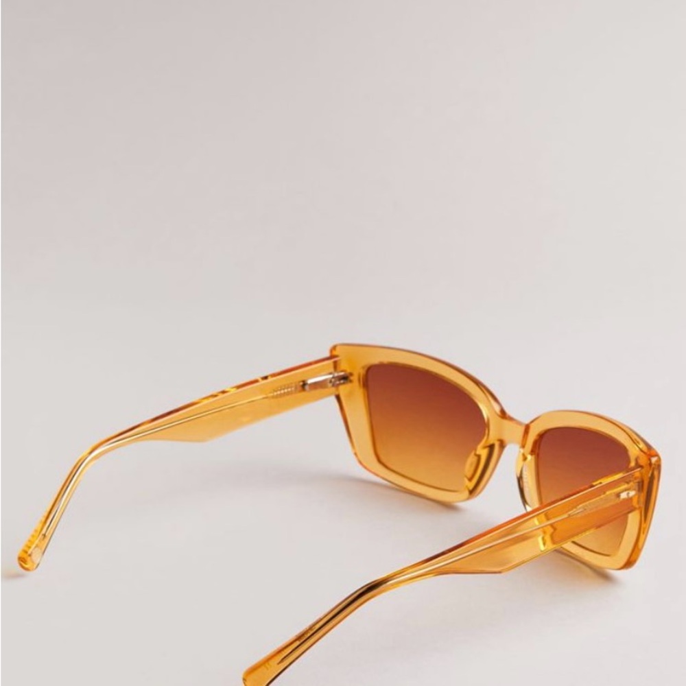 Ted Baker Yellow Sunglasses Square Frame Gradient Lenses - Picture 3 of 11
